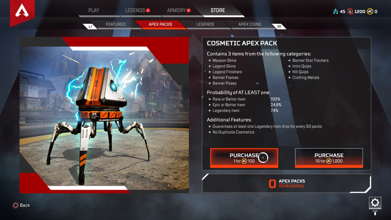 Illustration for article titled How Apex Legends’ Microtransactions Work
